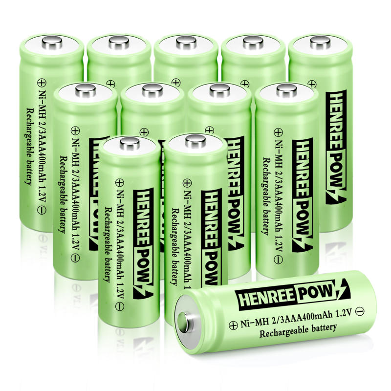 HenreeW 1.2V 600MAH AA Ni-MH Rechargeable roj teeb