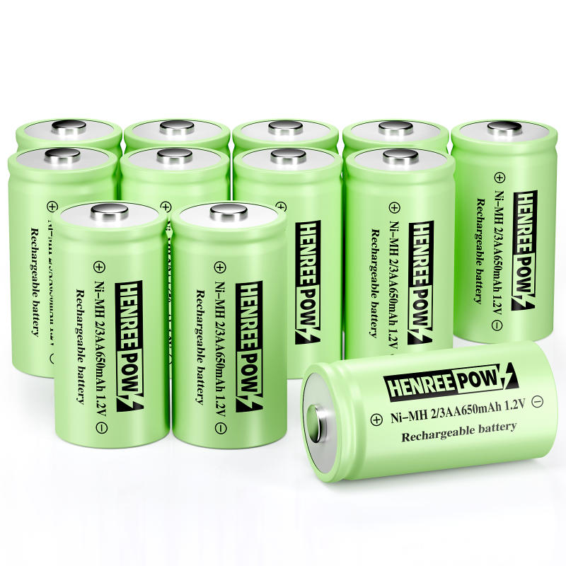 HenreeW 1.2V 600MAH AA Ni-MH Rechargeable roj teeb