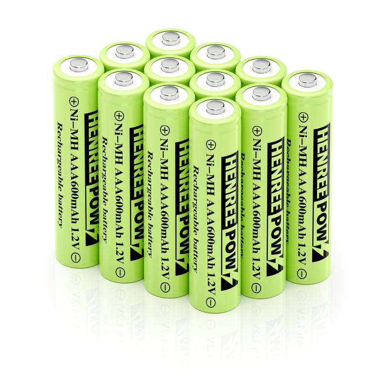 HenreeW 1.2V 600MAH AA Ni-MH Rechargeable roj teeb