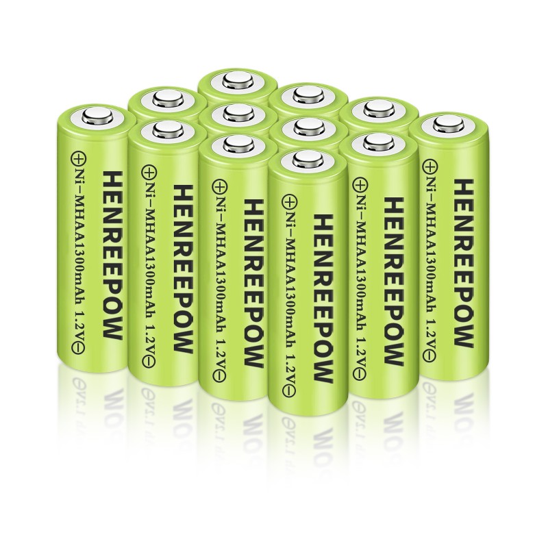 HenreeNow 1.2V 1300mah Aa Ni-MH Rechargeable roj teeb