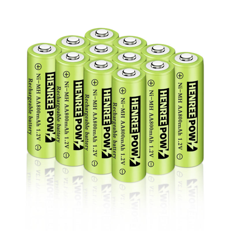 HenreeW 1.2V 600MAH AA Ni-MH Rechargeable roj teeb